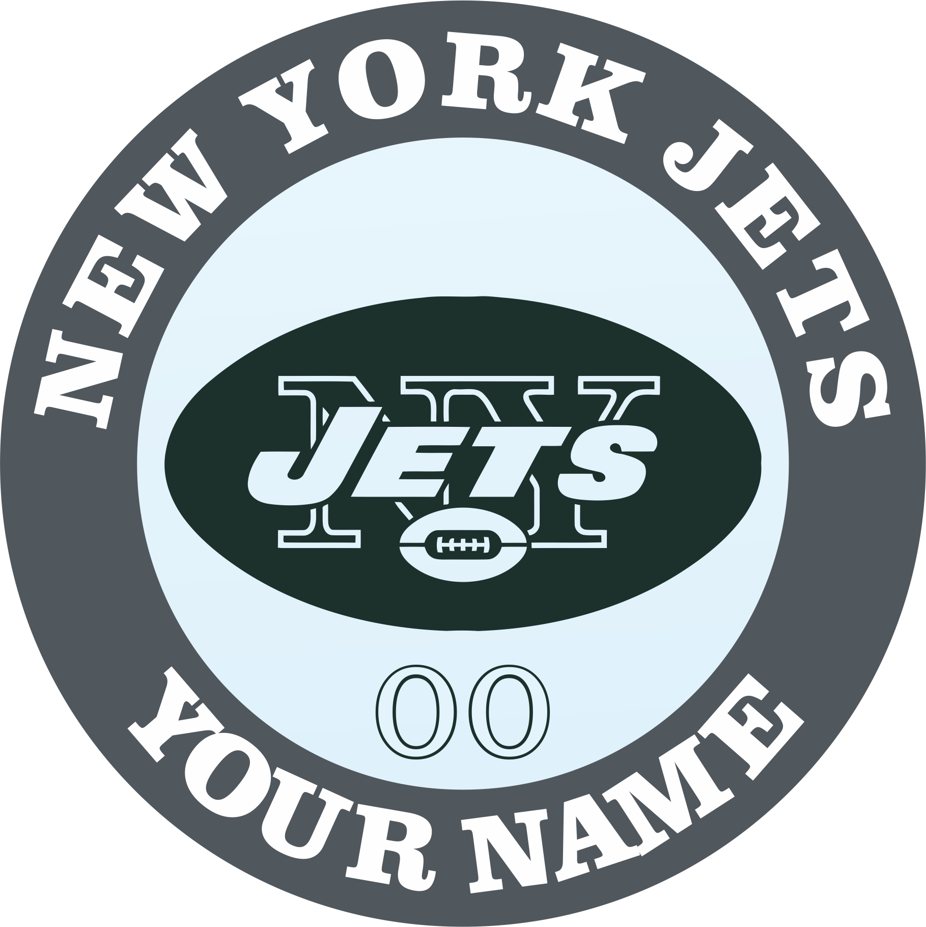 New York Jets Customized Logo iron on paper